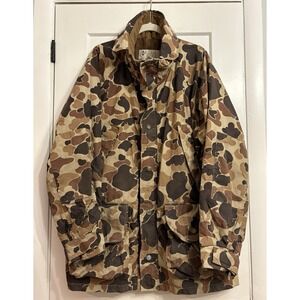 Vintage Columbia‎ Sportswear Men's XL Omni-Tech Camouflage Duck Hunting Jacket